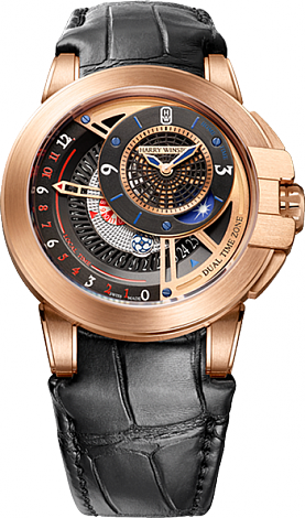 Review Harry Winston Ocean Dual Time OCEATZ44RR011 Replica watch